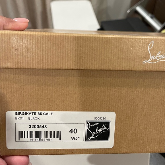 Christian Louboutin Birgikate 85 Calf Leather Ankle Boots - Size 40 - Picture 7 of 9